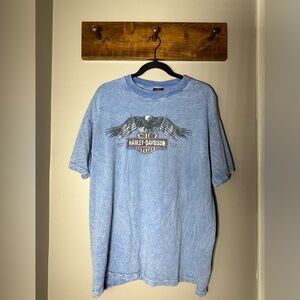 Harley-Davidson Orlando, FL Blue Men's T-Shirt, L, Made in USA